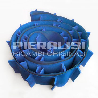 NASTRO A TAPPARELLE BLU ANELLO CHIUSO CON GUIDA CENTRALE mm. 20700 x 400