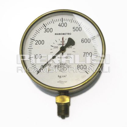 MANOMETER D.150 WITH VERTICAL CONNECTION 1/2" GAS ATM 0-800